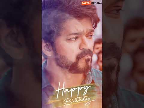 How to make happy birthday video |happy birthday vijay thalapathi video editing