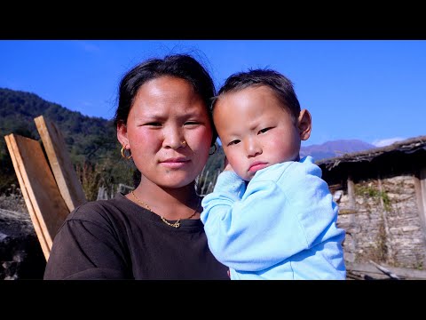 mother and A  son in the village || Life in rural Nepal || @lifeinruralnepal