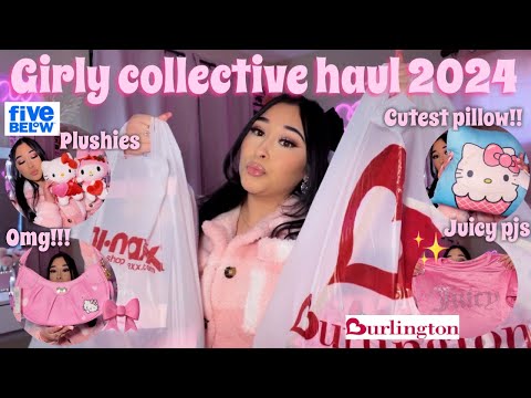 GIRLY COLLECTIVE HAUL 2024 ♡ | Ross, Burlington, 5 below, & Hot topic (the cutest finds!!) 🎀