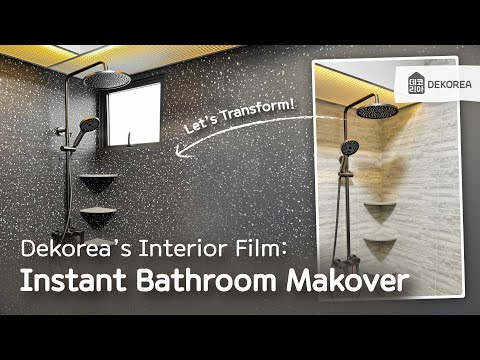 Instant Bathroom Wall Renovation in A Day With Interior Film by Dekorea