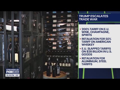 Trump threatens 200% tariff on European alcohol