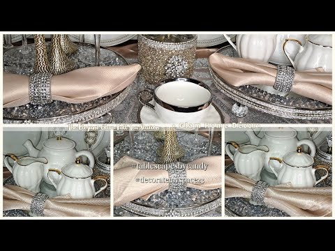 The Elegant Glam Fall Tea Station | 2023 Glam Home Décor Ideas | Decorate My Space 23