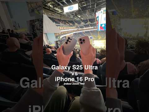 Galaxy S25 Ultra vs iPhone 16 Pro Indoor Zoom Test!