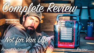 Mr Heater Buddy - Complete Review - Not good for Van Life