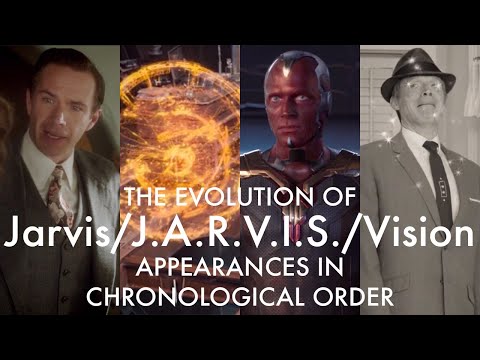 The Evolution of Jarvis/J.A.R.V.I.S./Vision (Appearances in chronological order up to WandaVision)