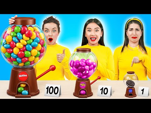 100 LAYERS OF FAVORITE FOOD! Amazing Eating Challenges You Want To Try by 123 GO