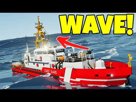 Coast Guard Ships vs BIGGEST WAVES EVER! | Stormworks Testing