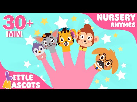 ✨Finger Family🖐️ + Hands In The Air + more Little Mascots Nursery Rhymes & Kids Songs