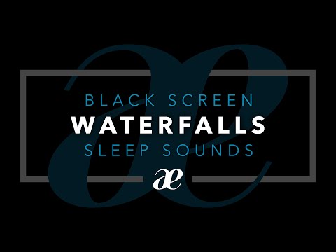 Soothing Waterfall Sounds for Sleeping (10 Hours) — Black Screen with High-Quality Audio