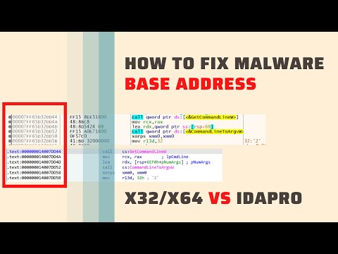 [DLL characteristics] Fix malware base address while cross referring x32/x64 dbg vs IDApro