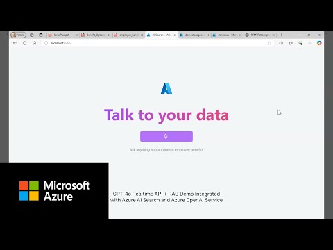 Azure AI Search - RAG with GPT-4o Realtime API for Audio with Azure OpenAI Service