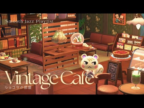 Vintage Cafe ☕ | Smooth Jazz for Studying, Relaxing & Unwinding | Animal Crossing BGM 𖡼.𖤣𖥧