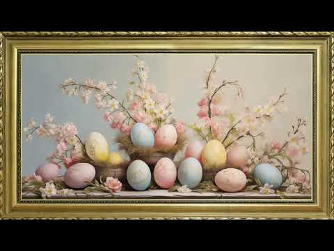 EASTER FREE TV ART WALLPAPER SCREENSAVER BACKGROUND VINTAGE FRAMED SAMSUNG TV ART OIL PAINTING 3HRS