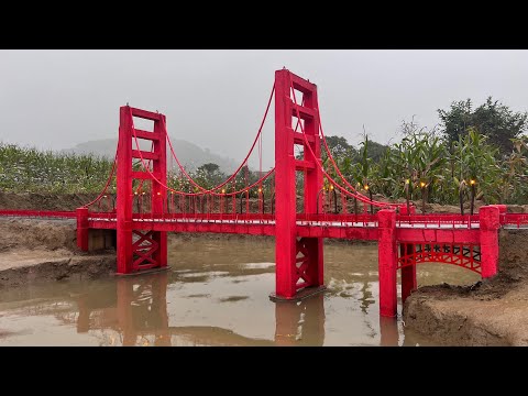 Build a miniature Golden Gate Bridge