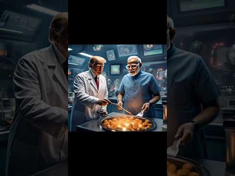 "Modi & Trump Make Pakodas in a Sci-Fi World – Hilarious AI Video!"