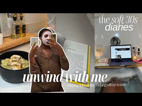 COZY RELAXING NIGHT ROUTINE | unwind with me, cooking, selfcare, Netflix + more