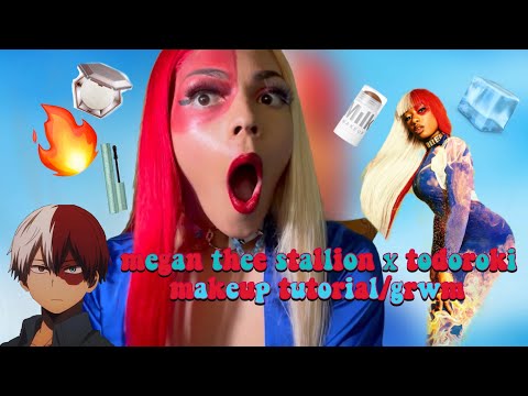 DRAG GRWM | Megan Thee Stallion x Todoroki Makeup Tutorial (GONE TERRIBLE) 😵‍💫💄