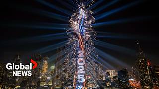 New Year's 2025: Dubai puts on stunning fireworks show at the Burj Khalifa