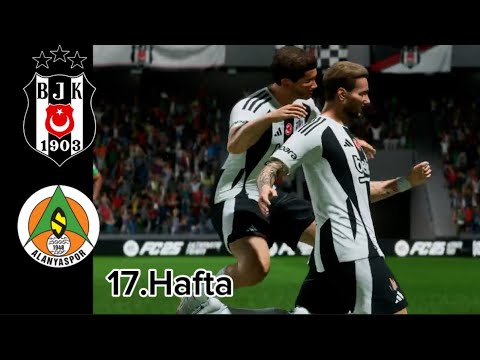 Beşiktaş - Alanyaspor FC Maçı | Süper lig 17.Hafta 24/25 (Maç Özeti)