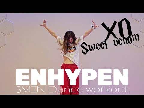 Fun & Effective Full body Fat burn in 5MIN with ENHYPEN 'XO& Sweet Venom' Dance workout Ria DanceFit