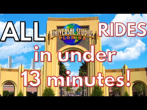 EVERY Universal Studios Florida ATTRACTION in 13 Minutes!