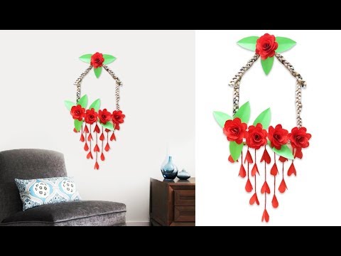 EASY WALL HANGING TORAN WITH WOOLEN AND OLD BANGLES || BEAUTIFUL WOOLEN WALL HANGING TORAN CRAFT ||