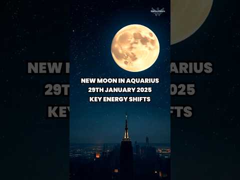 New moon in Aquarius 29th January 2025 prediction #astrology #newmoon #moon #aquarius #shorts