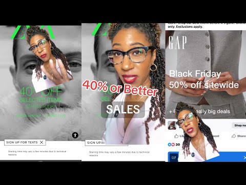 a real SALE is 40% or better - Black Friday Sales