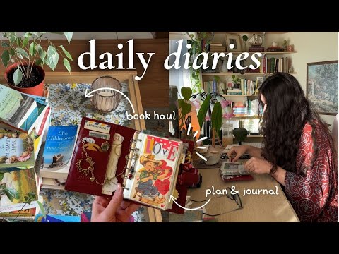 daily diaries✨journal & yap, more plants, new office chair, book haul, & more!