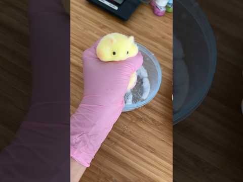 The cutest hamster for squeezing ❤️ #diy #satisfying #crafts #oddlysatisfying #cute #kawaii #squishy