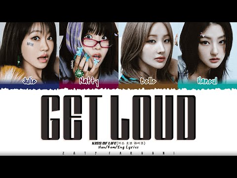 KISS OF LIFE (키스오브라이프) - 'Get Loud' Lyrics [Color Coded_Han_Rom_Eng]