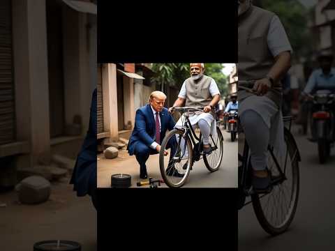 Donald Trump Repairs Modi’s Bicycle – Unexpected Friendship Moment!