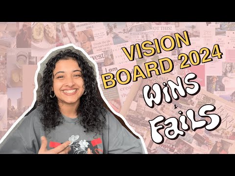 My 'almost' Vision Board for 2024 - Wins and Fails