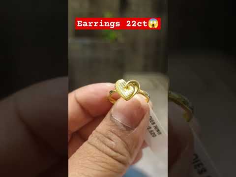 Earrings 22ct😱#youtubeshorts #goldjewellery #viralvideo #goldaccessories #wedding #goldearrings