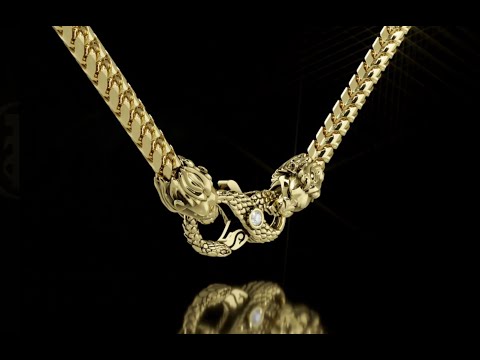 Gold Lion Clasp for Custom Gold Chains by Proclamation Jewelry