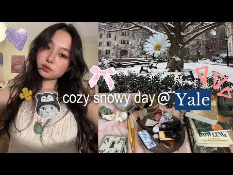 snow day @ yale (featuring a jewelry tour 💫) | cozy study vibes, grwm, and full jewelry box tour