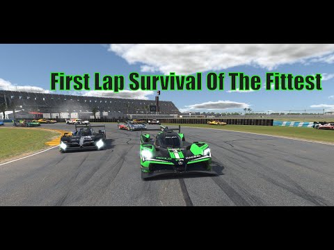 Surviving lap 1 Carnage in the Week 13 Prototype Challenge at Daytona in the Acura GTP