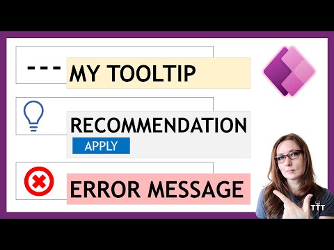 Tooltips, Recommendations, and Error Messages in Model-Driven Power Apps and Dynamics 365 | Tutorial