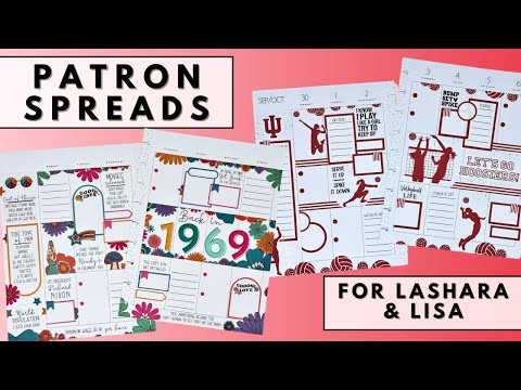 PLAN WITH ME | PATRON SPREADS FOR LASHARA & LISA | THE HAPPY PLANNER