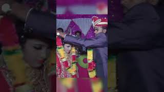 Wedding Video Indian Village😚Dulha Dulhan Varmala Video😄 Jaimala Video #shorts #trending #varmala