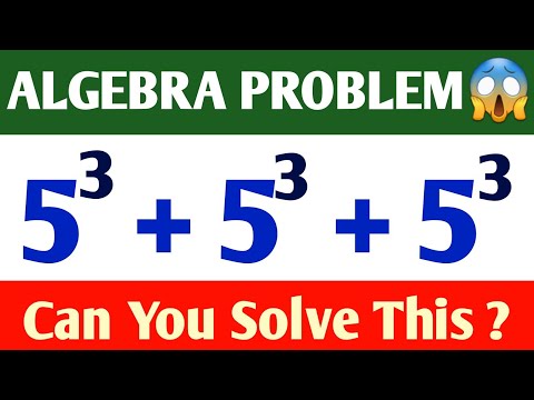 A NICE ALGEBRA PROBLEM 🤫 || VIRAL MATH QUESTION || MATH TRICK || 5³+5³+5³ || Bk Education Shorts