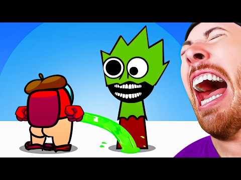 FUNNIEST Sprunki Characters VS Mini Crewmate Animations EVER MADE?!