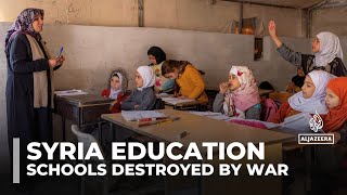 Syrian children return to overcrowded, war-damaged schools after years of civil war