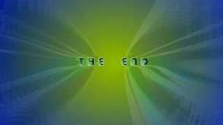 THE END Title Ghost Trail  Royalty Free Video Effect Footage AA VFX