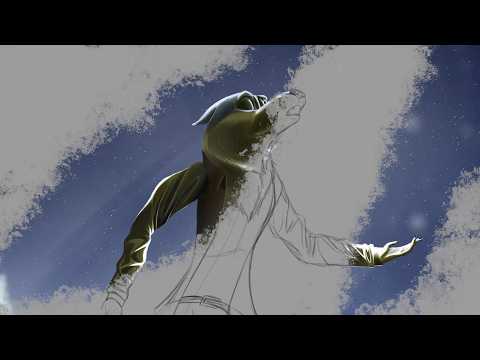 Howling - Big Bad Wolf Illustration - Timelapse