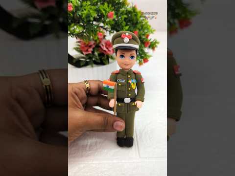 Reverse Play 🇮🇳💕Love India🇮🇳💕Making Of The Great Indian Army Office🇮🇳💕🥰#indianarmy #india #clayart