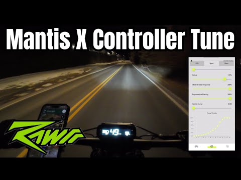 72V Rawrr Mantis X Controller App Performance Updates Regen