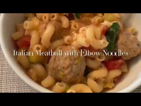 Italian Meatballs with Elbow Noodles