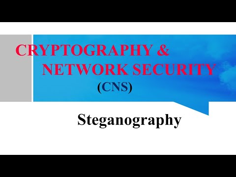 Steganography in Cryptography and Network Security | Lec15 #steganography #conceptclearbydrmvk #feed