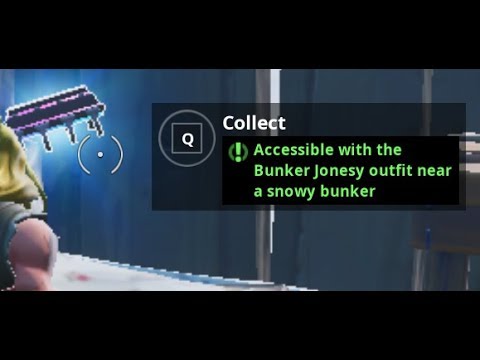 fortbyte #26; accessible with the Bunker Jonesy outfit near a snowy bunker